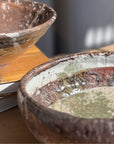 Ceramic Server | Red Pebble Riverbend Patina Glazed