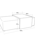 Harmony – Ottoman & Coffee Table Set