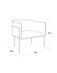 Minimalist Occasional Chair | Leather