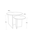 Travertine Nesting Table Set
