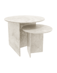 Travertine Nesting Table Set