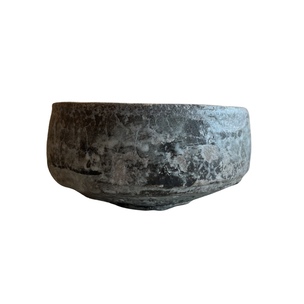 Charred Glazed Ceramic Bowl