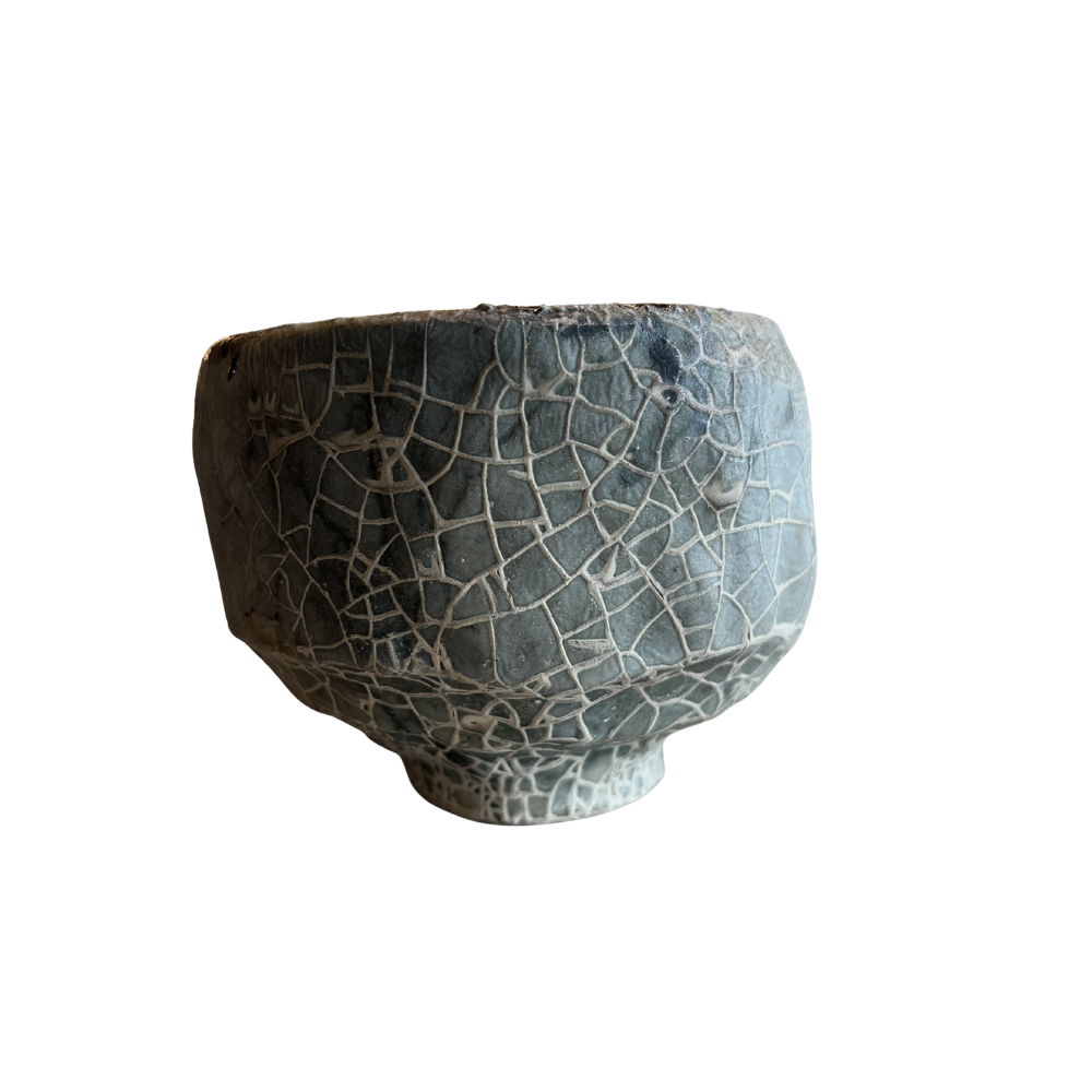 Grey Crackle Small Ceramic Bowl