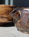 Ceramic Pourer | Rauk Charred Green Glazed